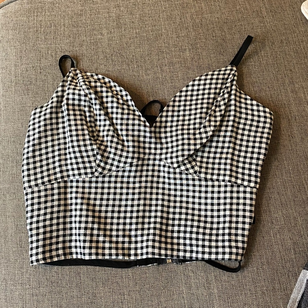 LF gingham top